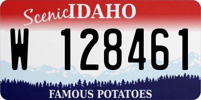 ID license plate W128461