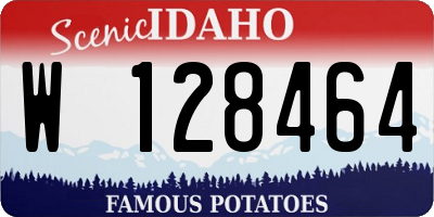 ID license plate W128464