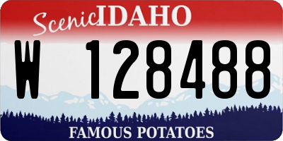 ID license plate W128488
