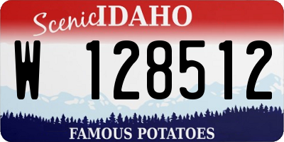ID license plate W128512