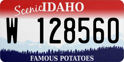 ID license plate W128560