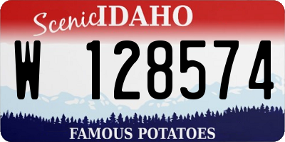 ID license plate W128574