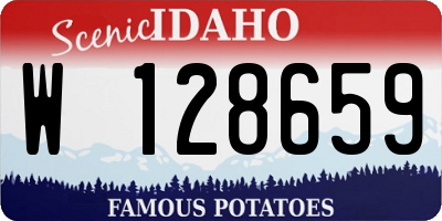 ID license plate W128659