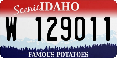 ID license plate W129011