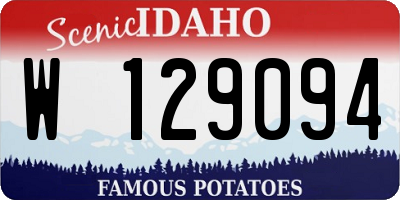 ID license plate W129094