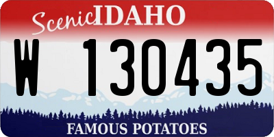 ID license plate W130435
