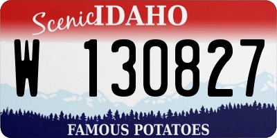ID license plate W130827