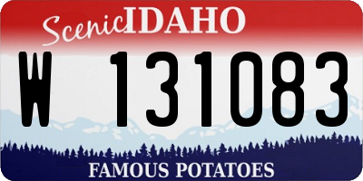 ID license plate W131083