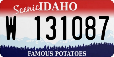 ID license plate W131087