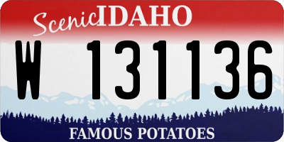 ID license plate W131136