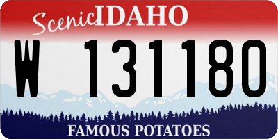 ID license plate W131180