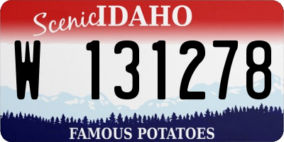 ID license plate W131278