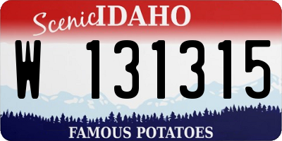 ID license plate W131315