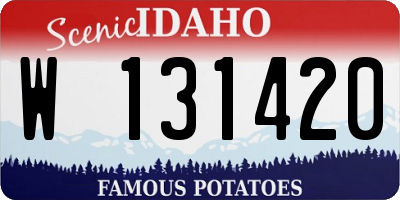 ID license plate W131420