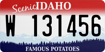 ID license plate W131456