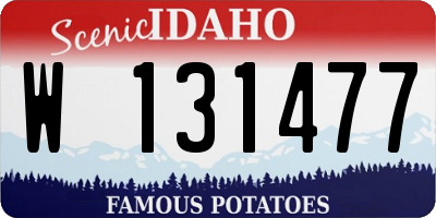 ID license plate W131477