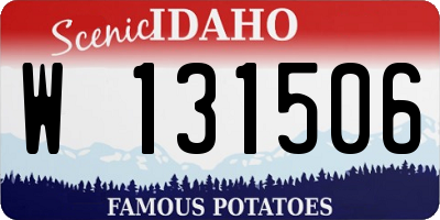 ID license plate W131506