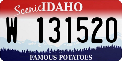 ID license plate W131520