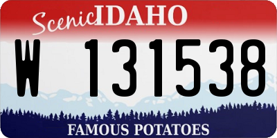 ID license plate W131538