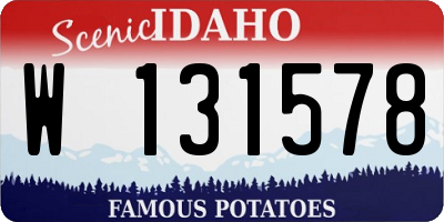 ID license plate W131578