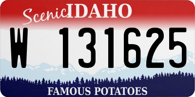 ID license plate W131625