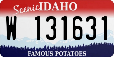 ID license plate W131631