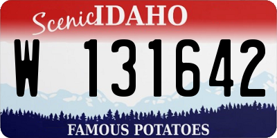 ID license plate W131642