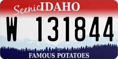 ID license plate W131844
