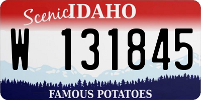ID license plate W131845