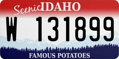 ID license plate W131899