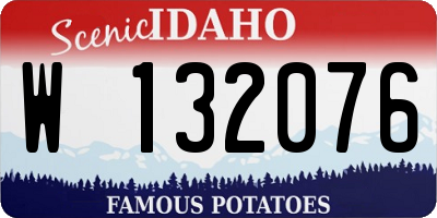 ID license plate W132076