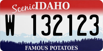 ID license plate W132123