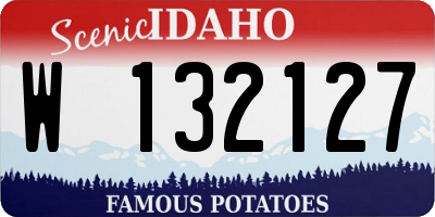 ID license plate W132127