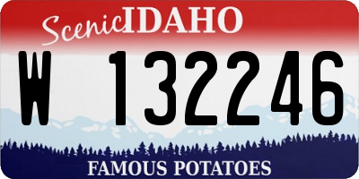 ID license plate W132246