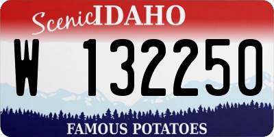 ID license plate W132250