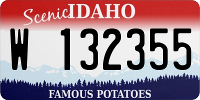 ID license plate W132355