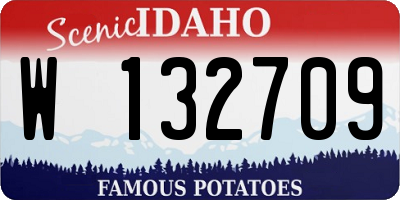 ID license plate W132709