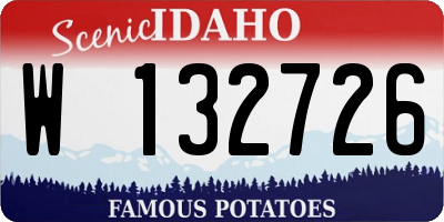 ID license plate W132726