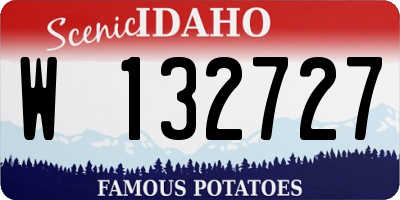 ID license plate W132727