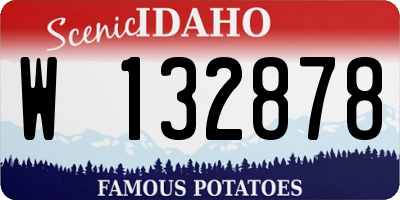 ID license plate W132878