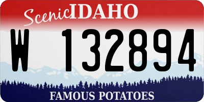 ID license plate W132894
