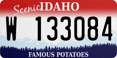 ID license plate W133084