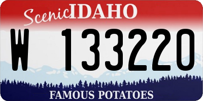 ID license plate W133220