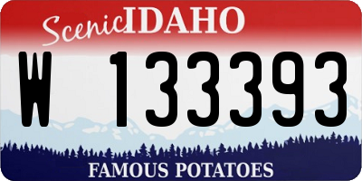 ID license plate W133393