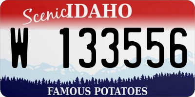ID license plate W133556