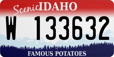 ID license plate W133632