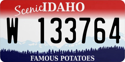 ID license plate W133764