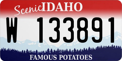 ID license plate W133891