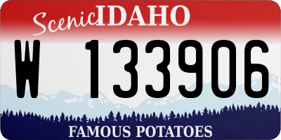 ID license plate W133906