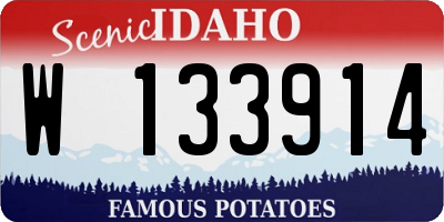 ID license plate W133914